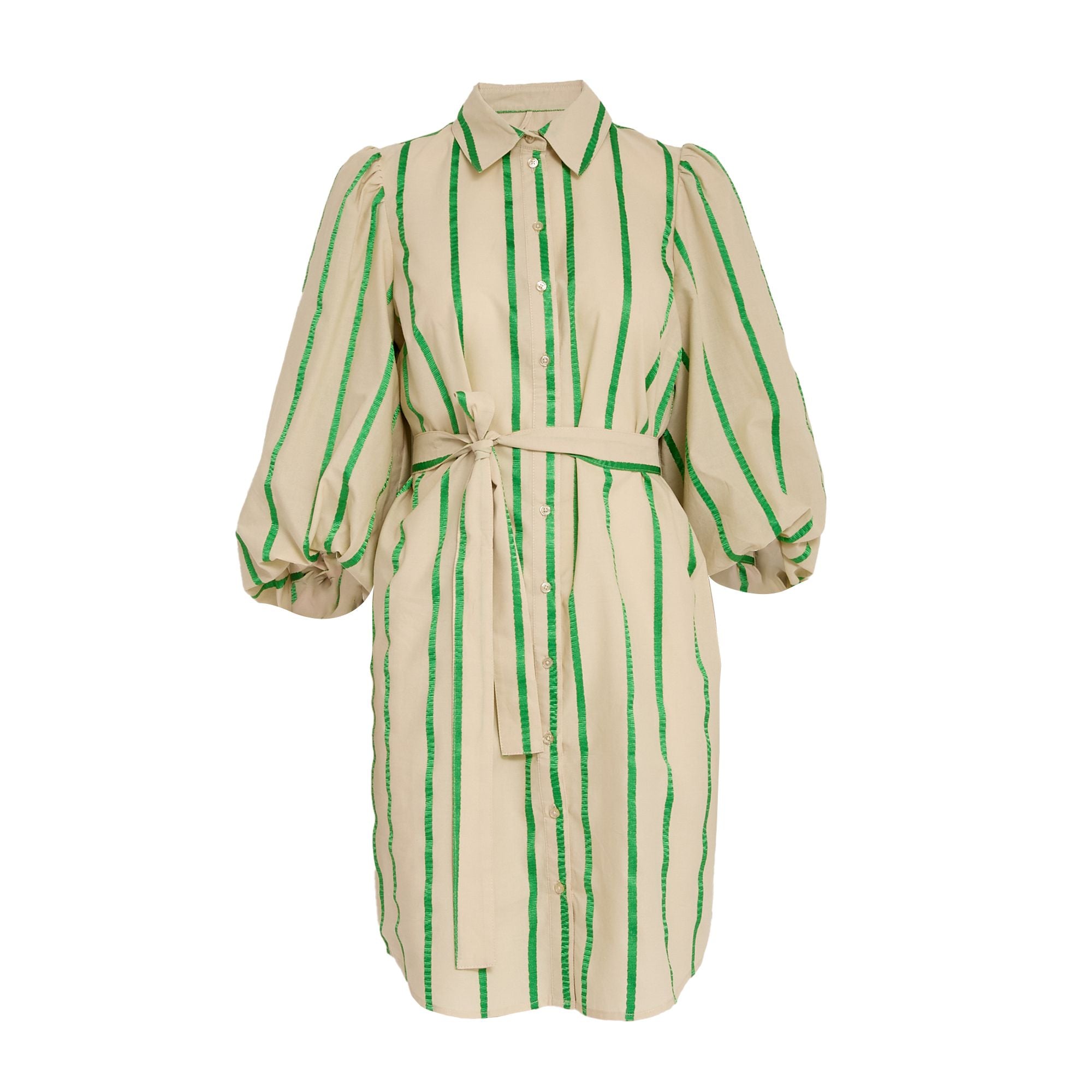 MSEleni Short Dress – Greenbriar Stripe