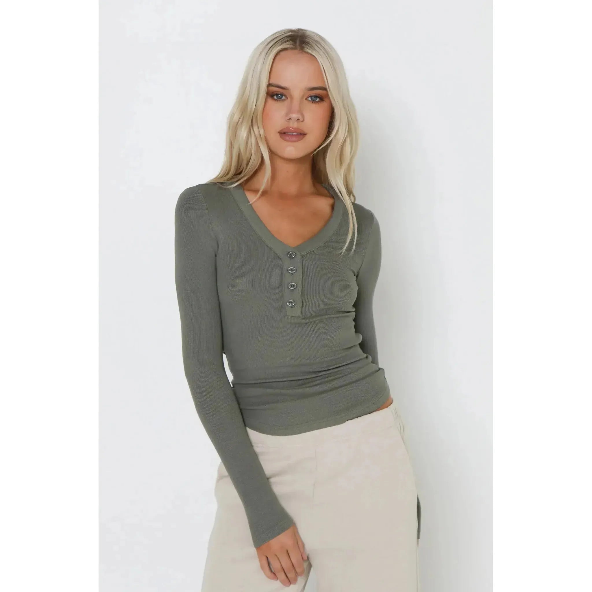 Jagger Ribbed Long Sleeve Top