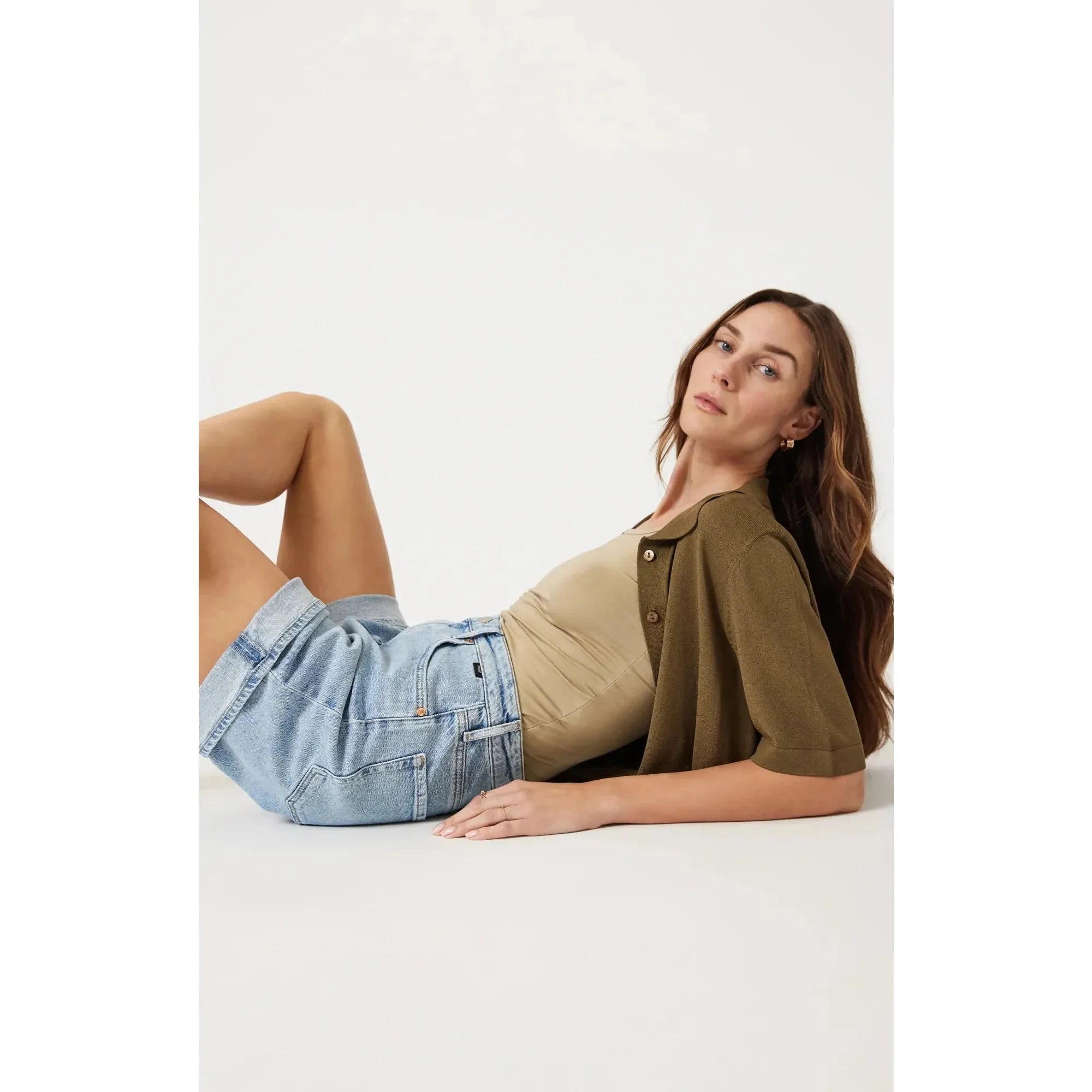 Heidi Long Cuffed Shorts | High Rise
