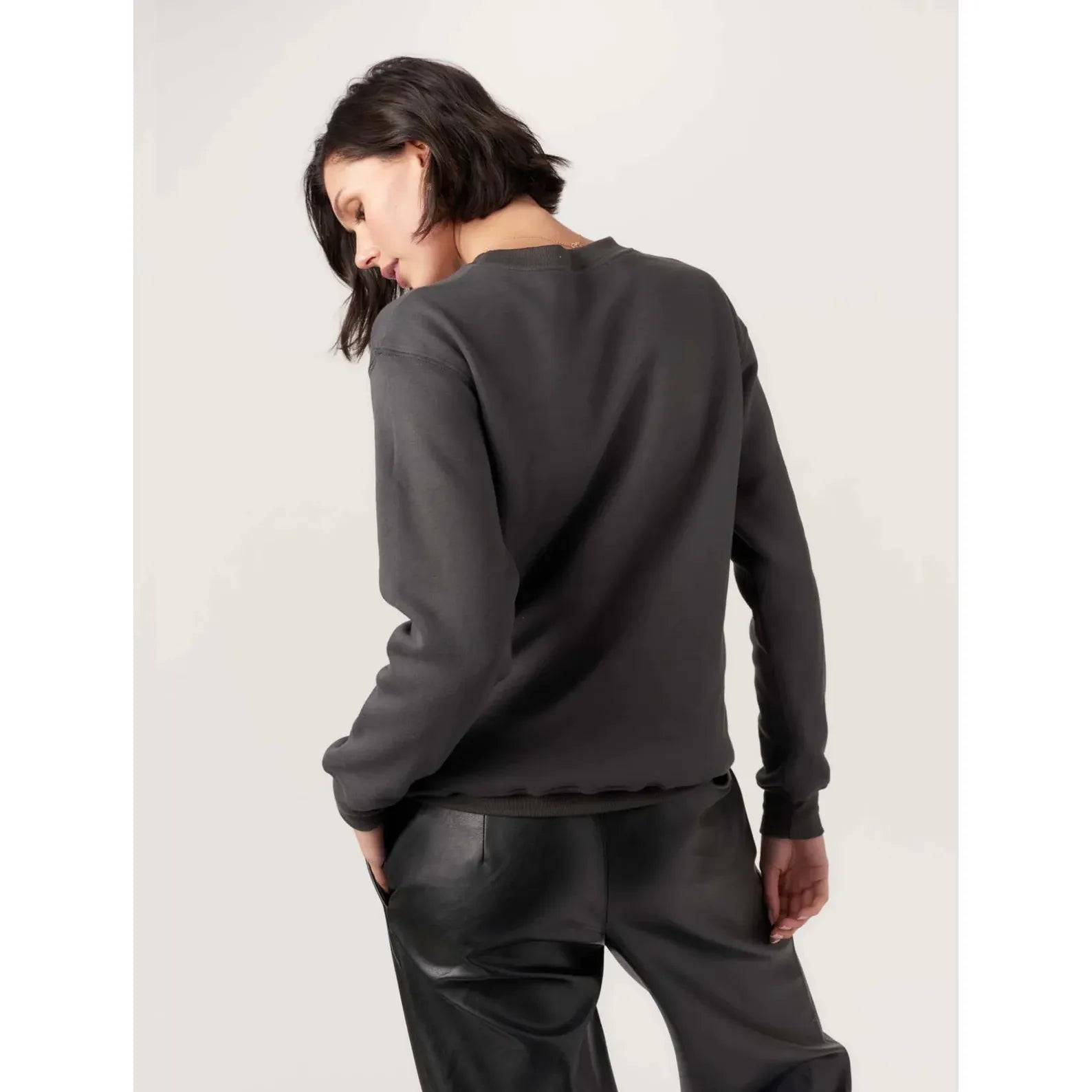 Flocked Football Galaxy Sweatshirt