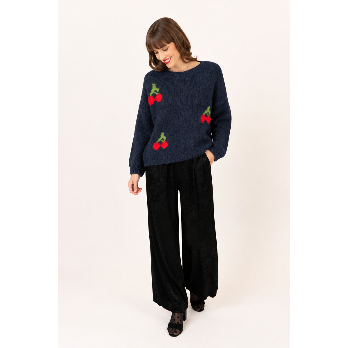 Cherry Knit Sweater