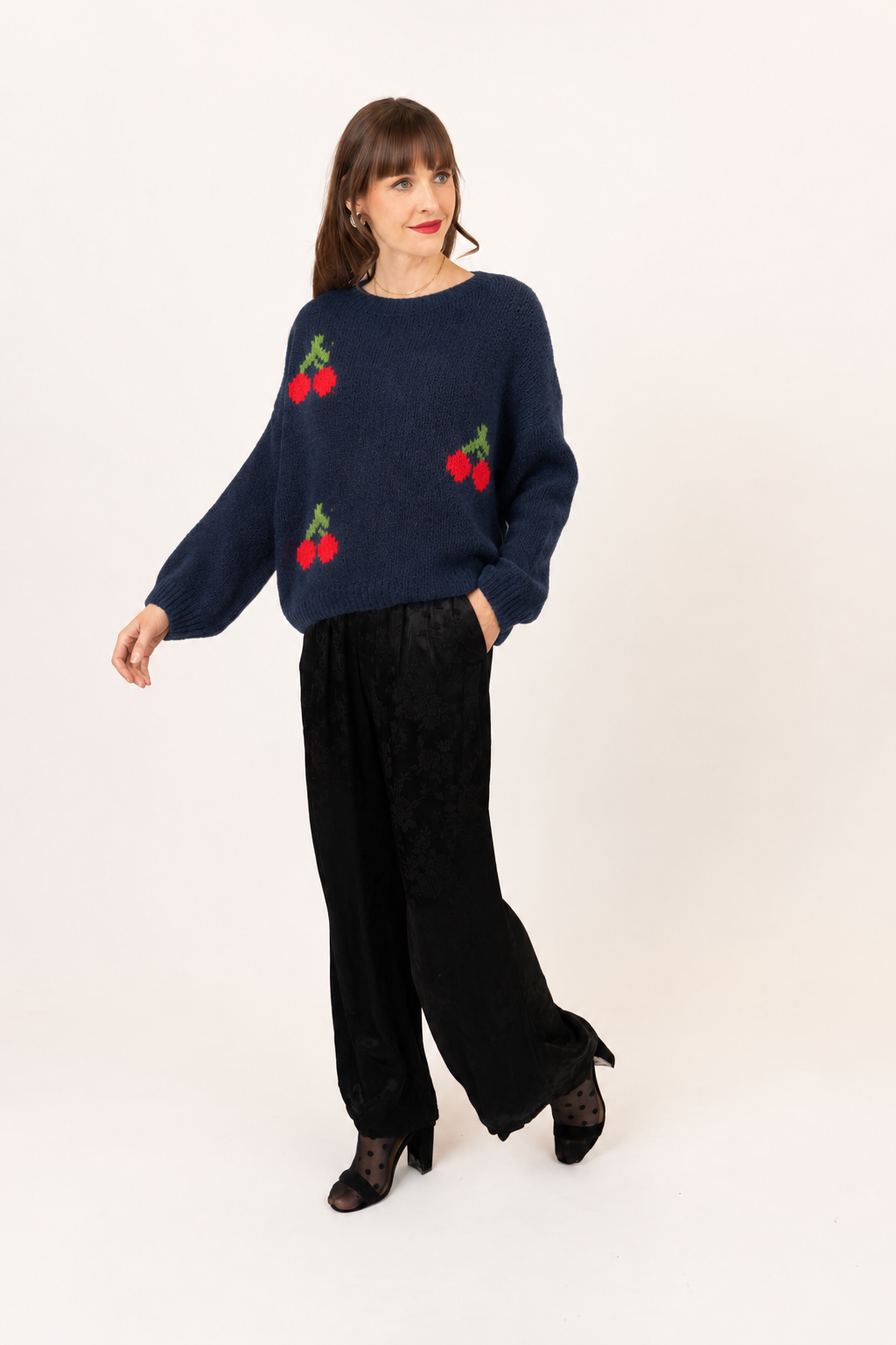 Cherry Knit Sweater