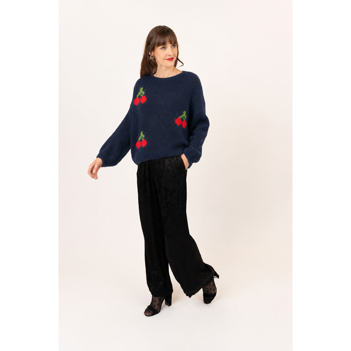 Cherry Knit Sweater