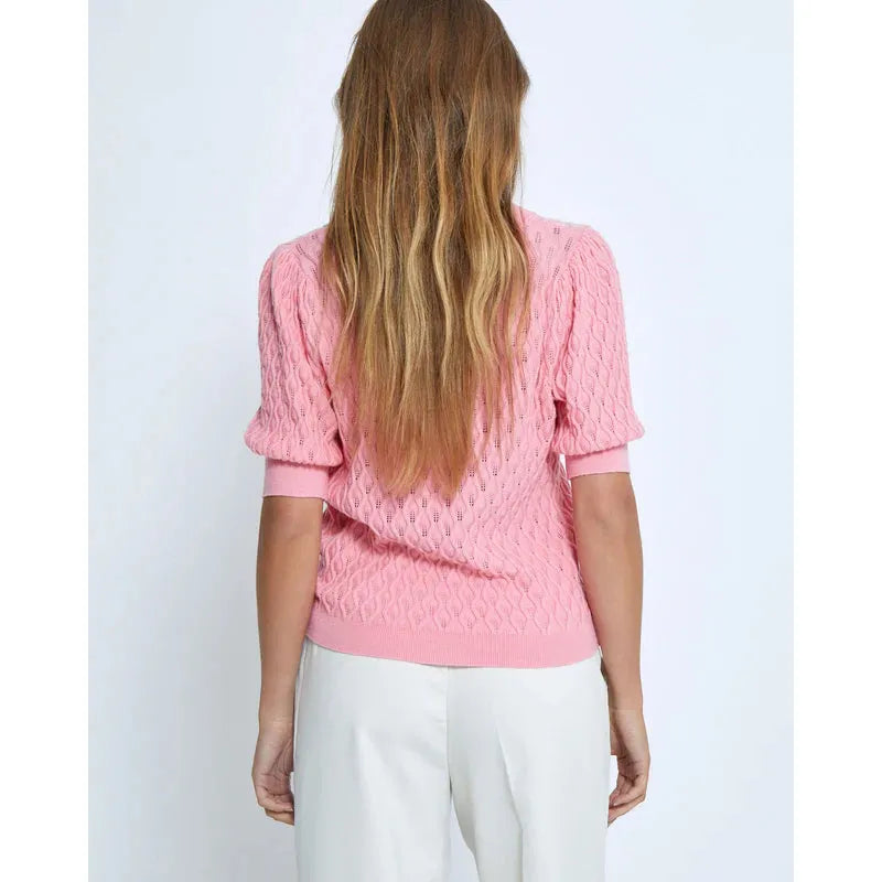 Rosalia Puff Sleeve Sweater Tee