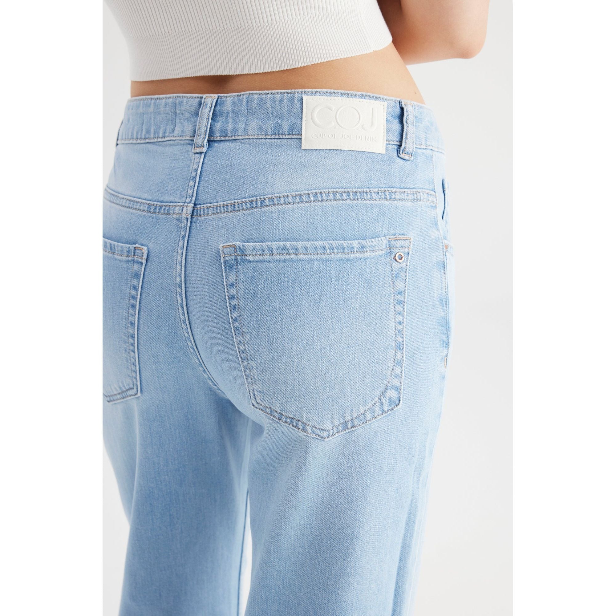Ruby Mid Waist Straight Jeans