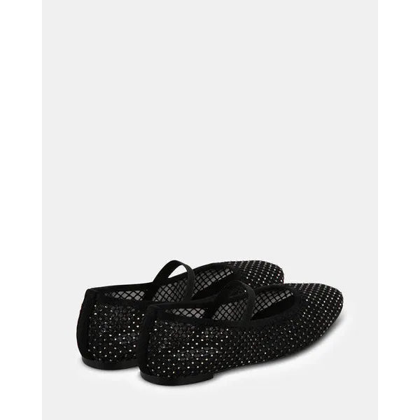 Steve Madden Mesh Ballet Flats with Rhinestone Detail