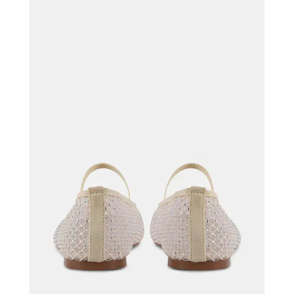 Steve Madden Mesh Ballet Flats with Rhinestone Detail