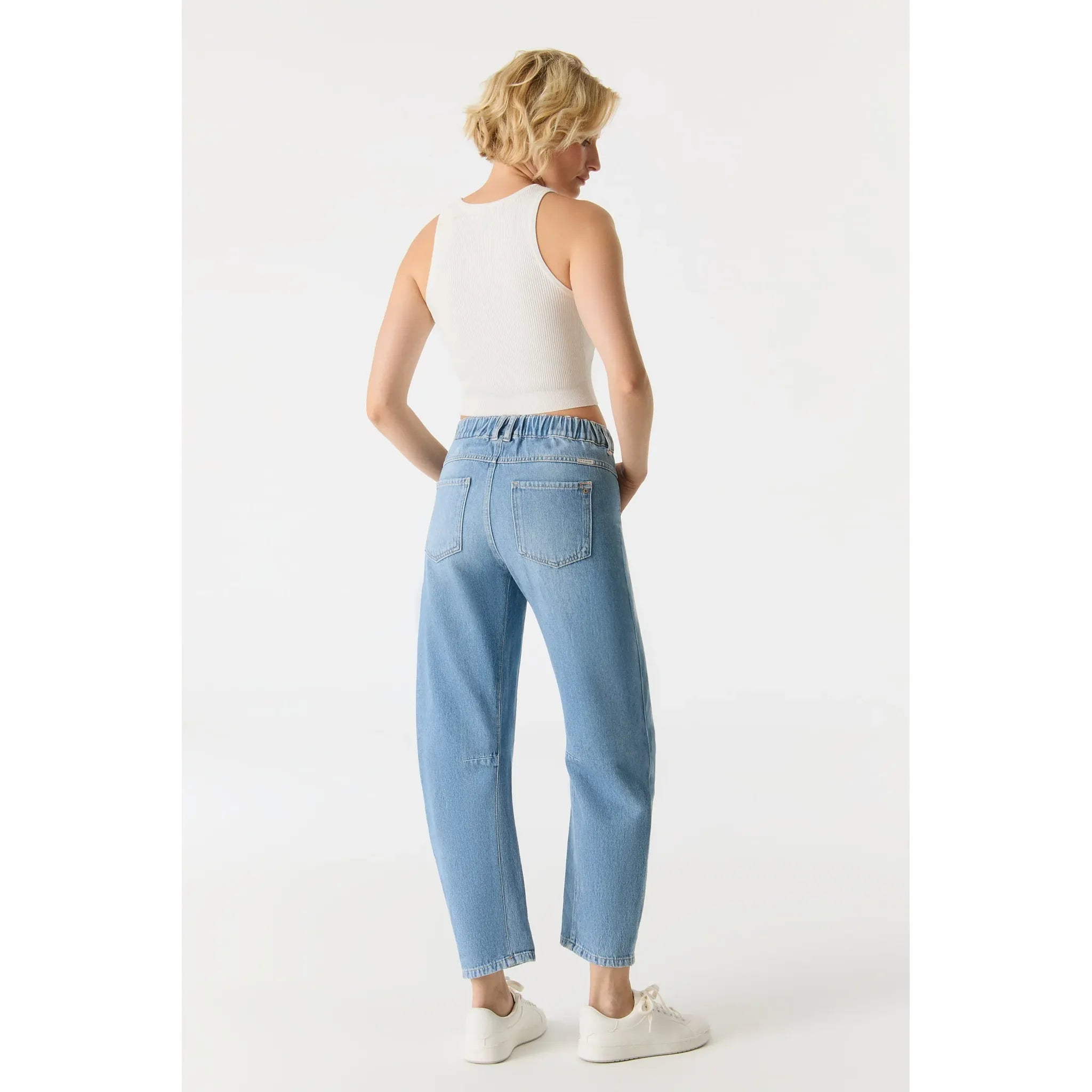 Selena Patch Pocket Arc Jeans