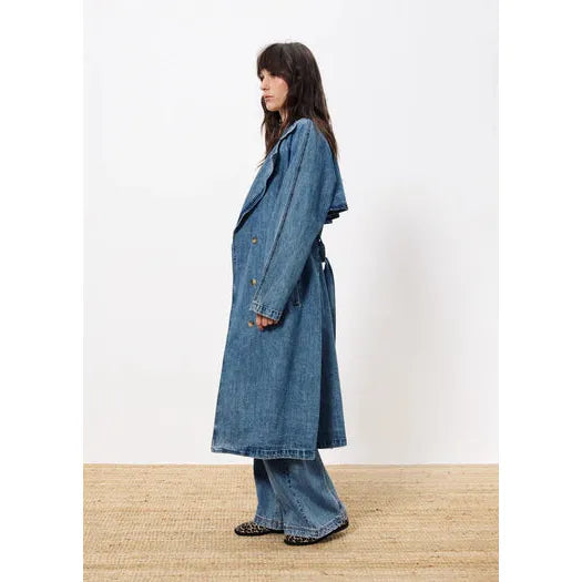 Carmelina Blue Jean Trench