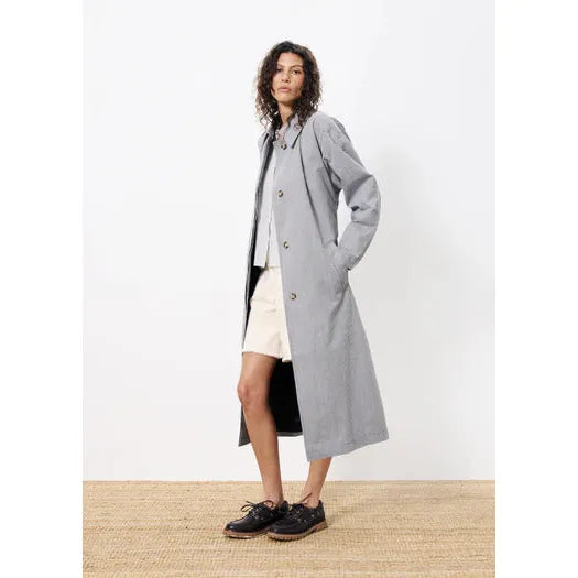 Nelcy Pinstripe Trench
