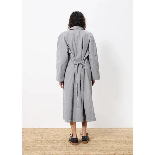 Nelcy Pinstripe Trench