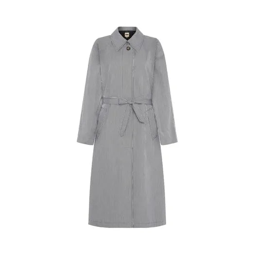 Nelcy Pinstripe Trench