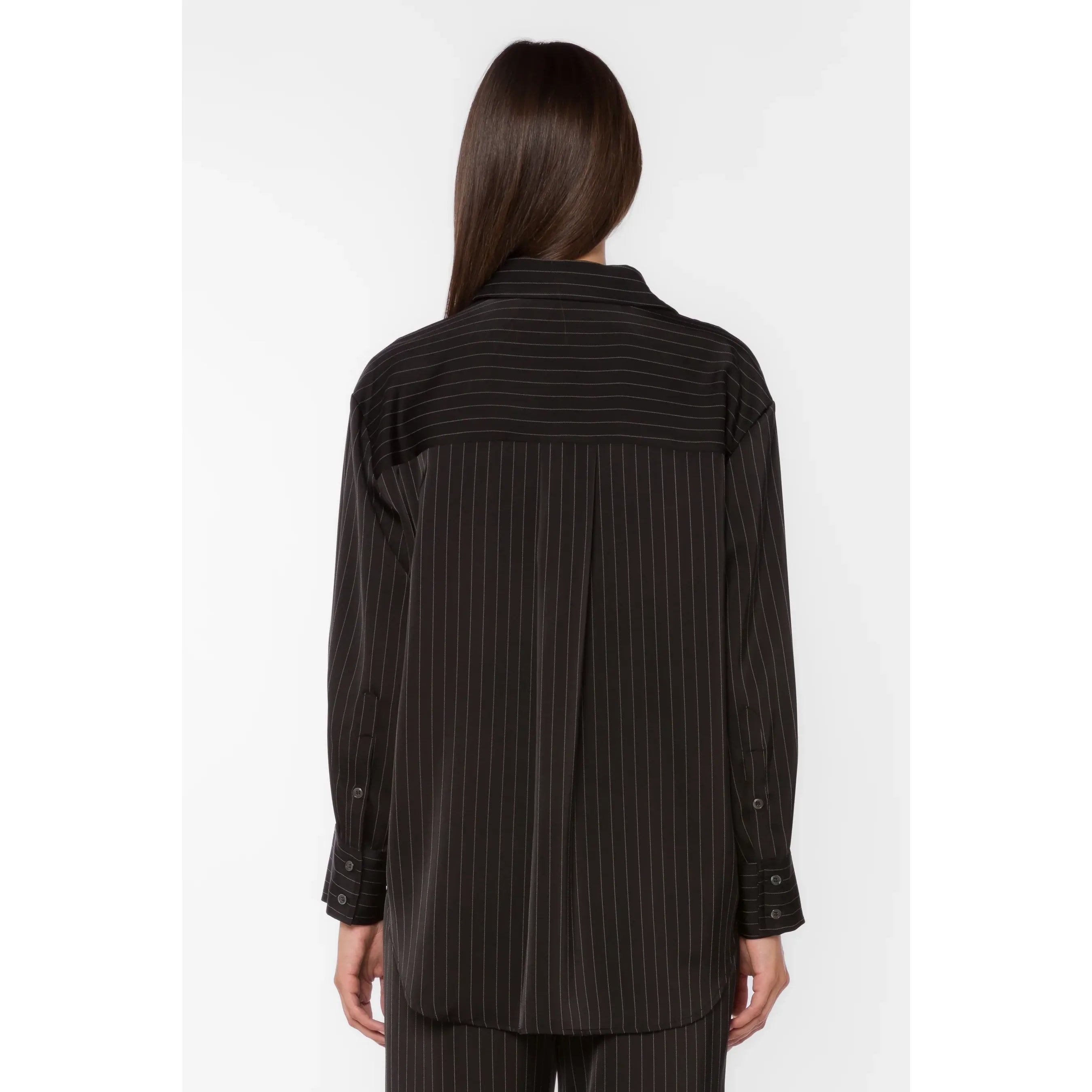Sutton Black Pinstripe Blouse