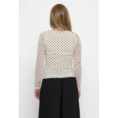 Rolo Polka Dot Mesh Top