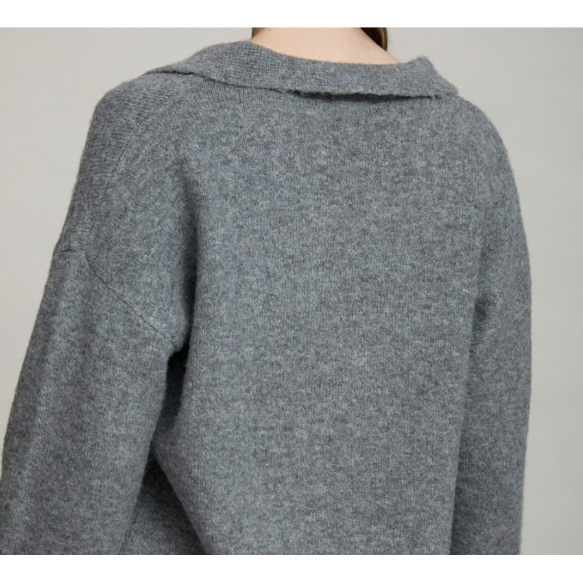 Layered Polo Sweater