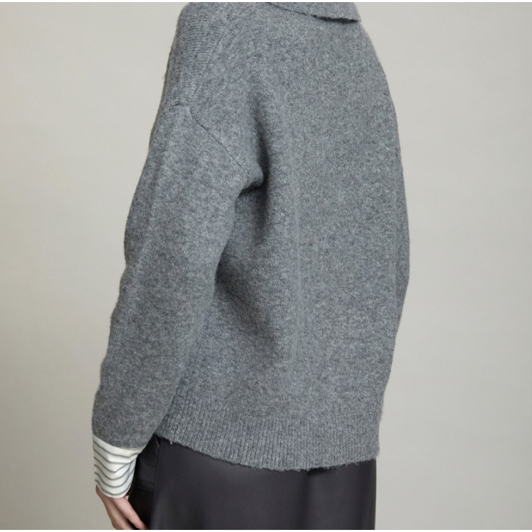 Layered Polo Sweater