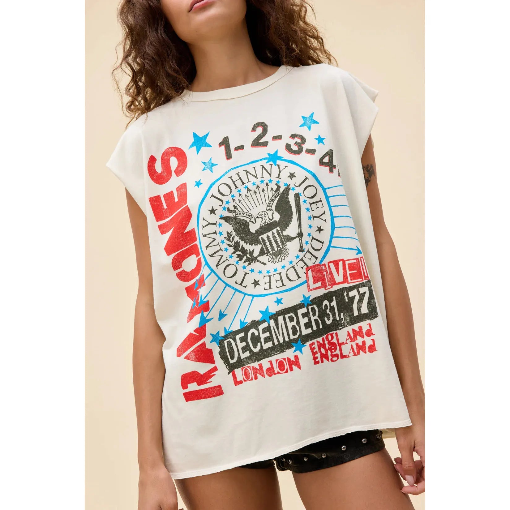 Ramones '77 Show Poster Muscle Tank
