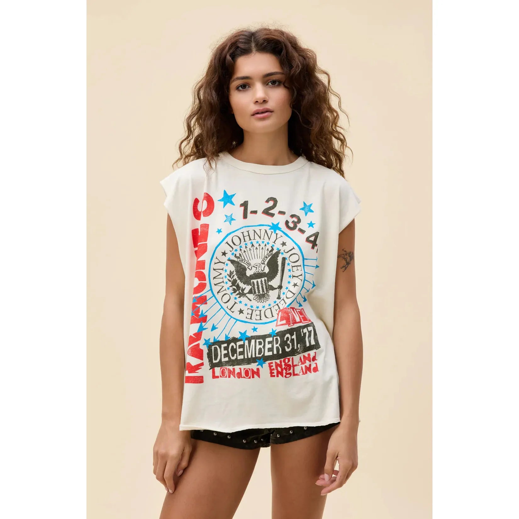 Ramones '77 Show Poster Muscle Tank