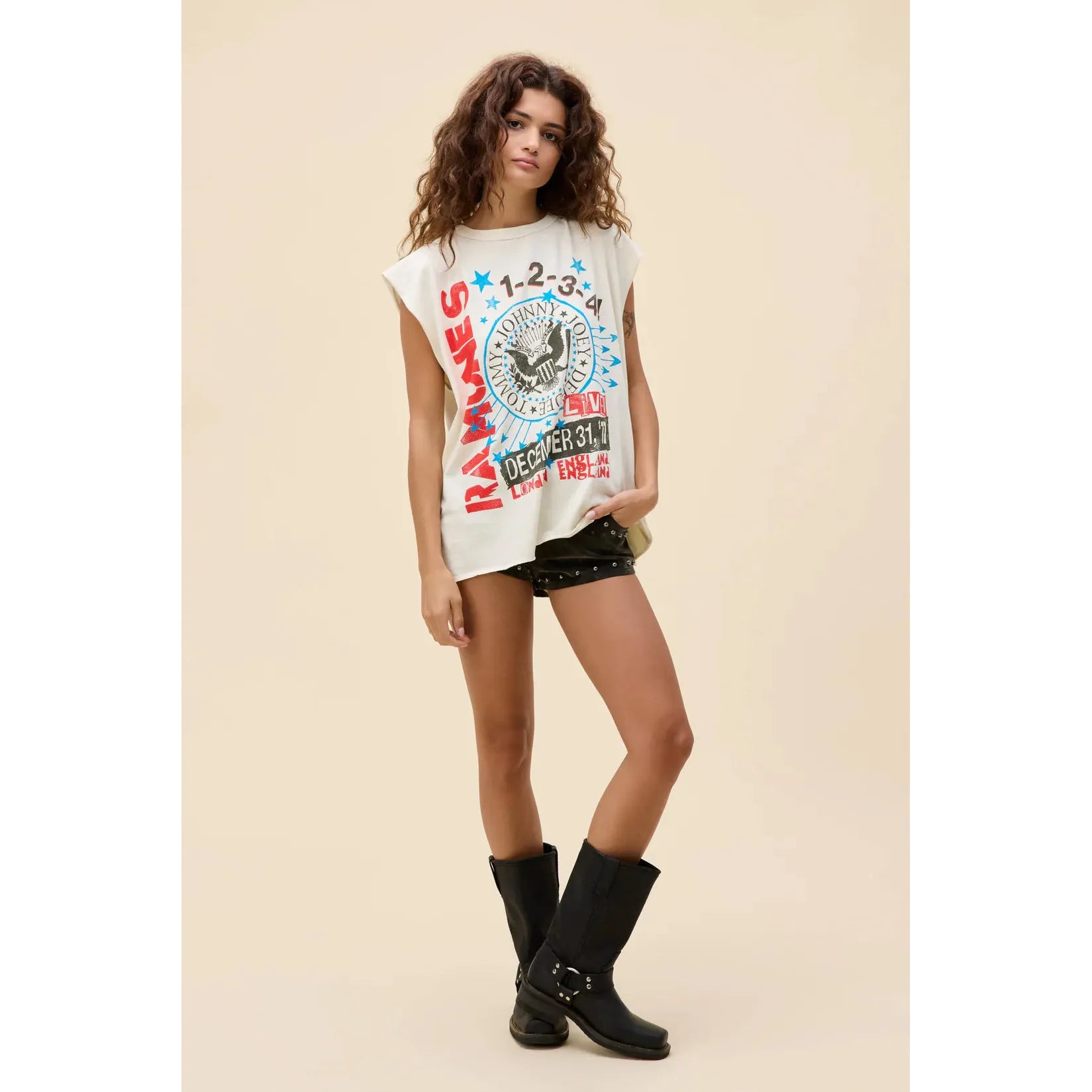Ramones '77 Show Poster Muscle Tank