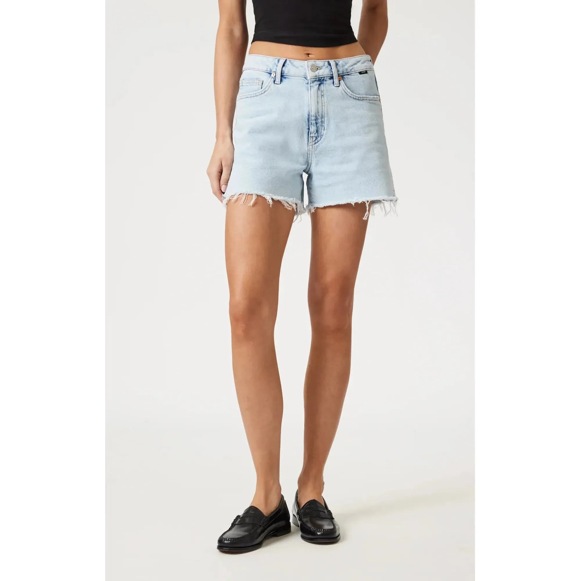 Heidi Straight Leg Shorts | High Rise
