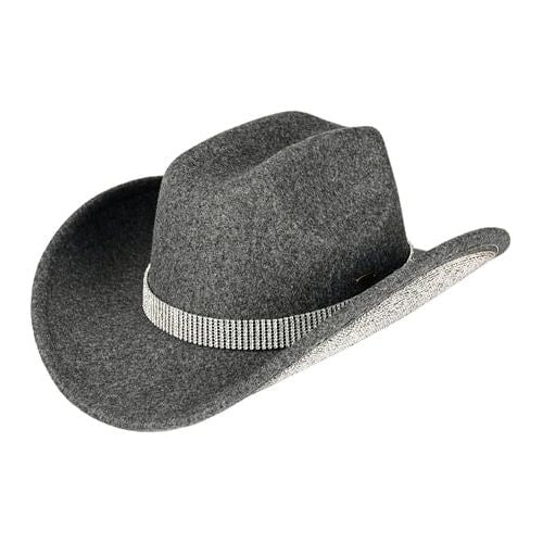 Vegan Felt Rhinestone Cowboy Hat