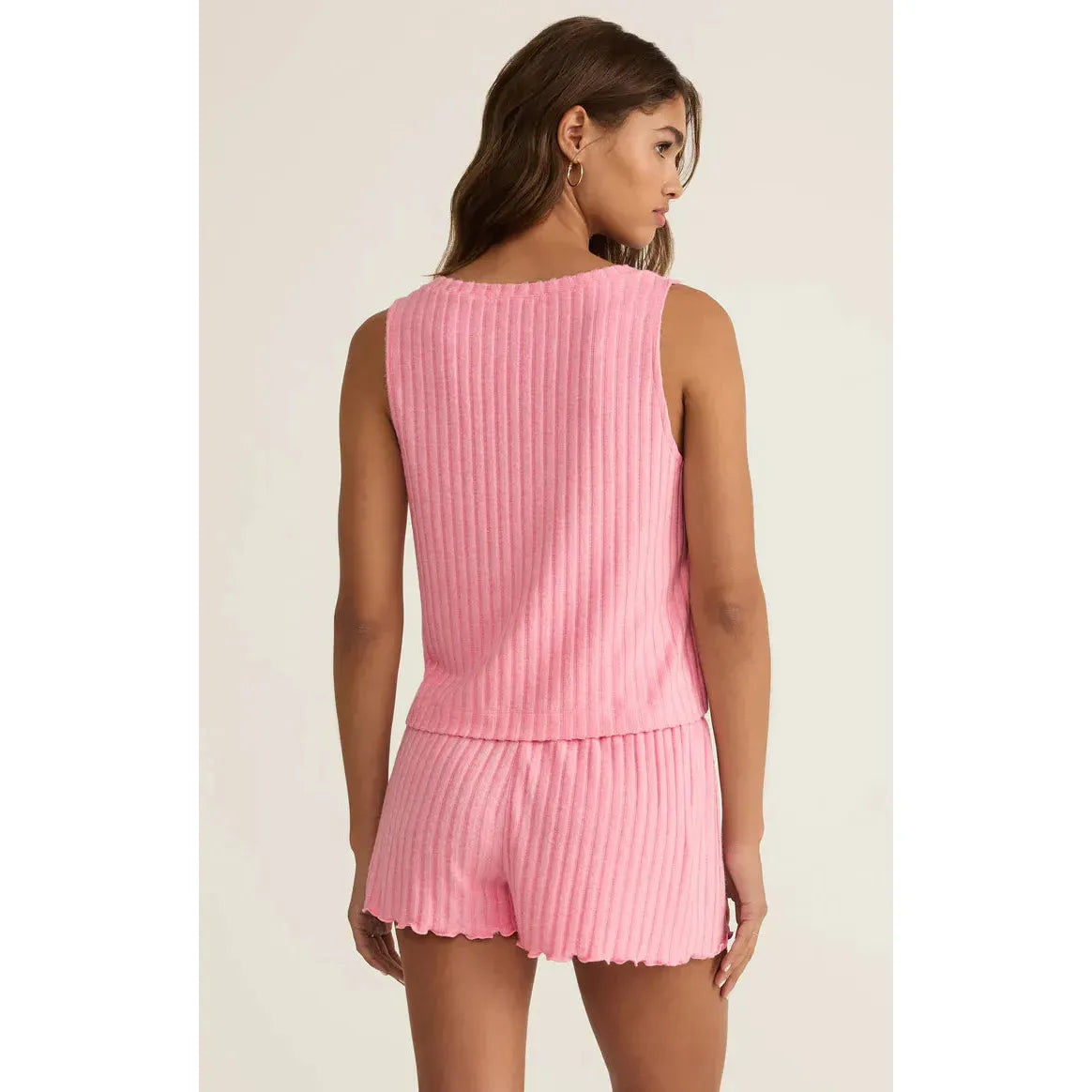 Sloane V-Neck Silky Rib Tank