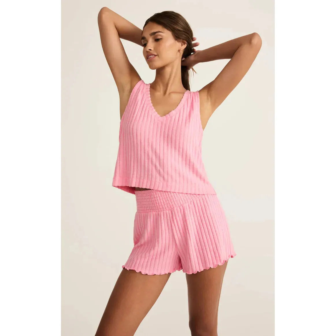 Sloane V-Neck Silky Rib Tank