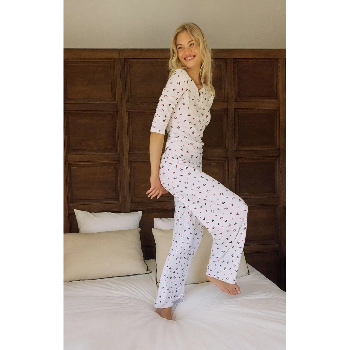 Holly Pointelle Long Sleeve Top