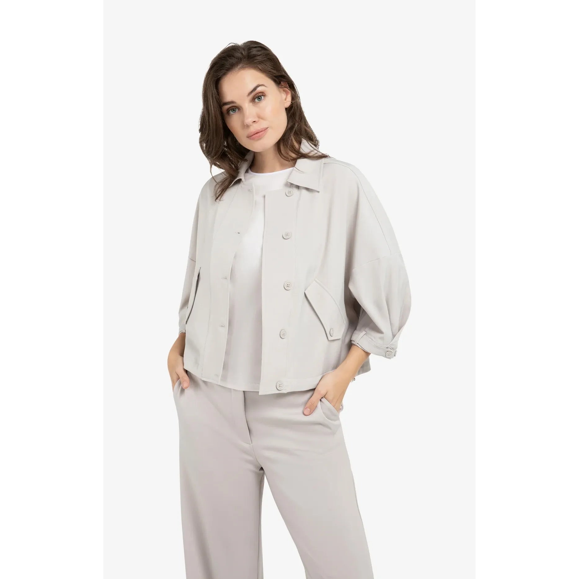 Ashen Luxe Blouse Jacket