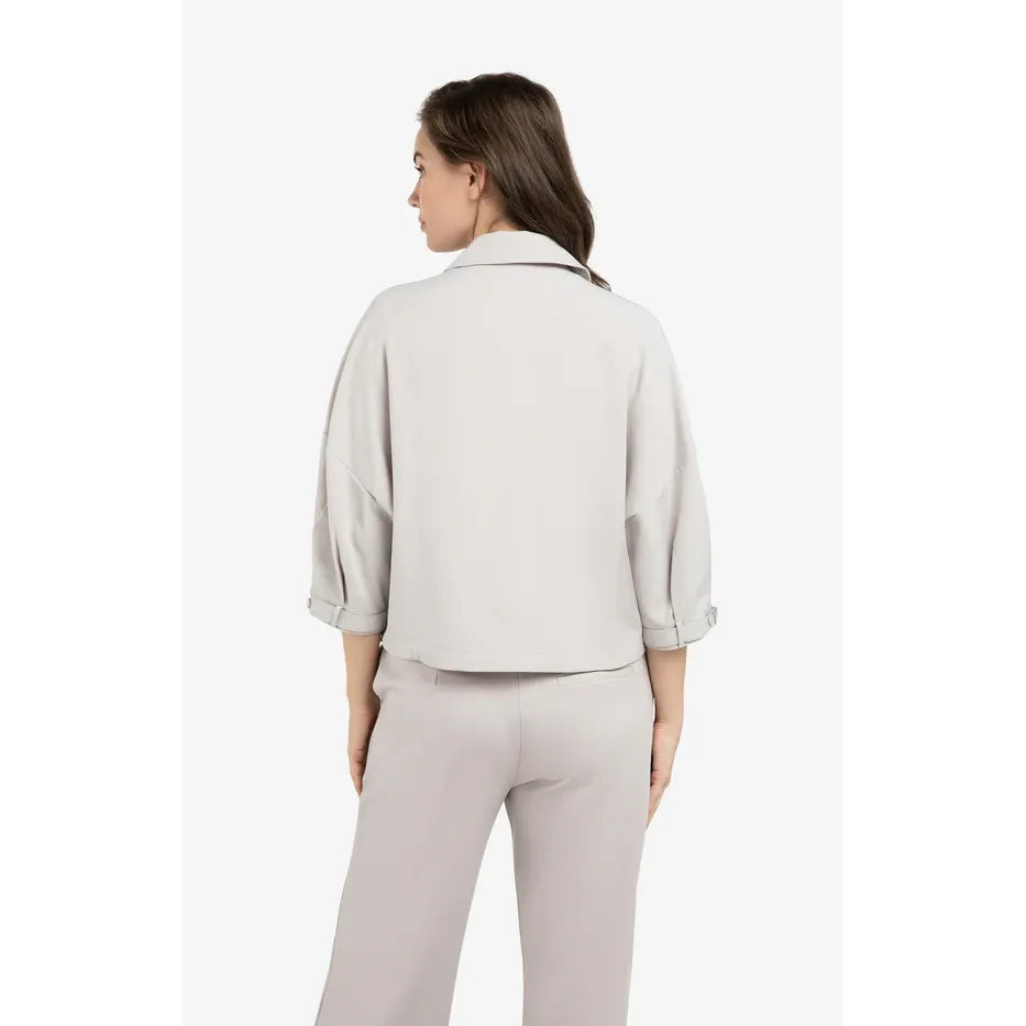 Ashen Luxe Blouse Jacket