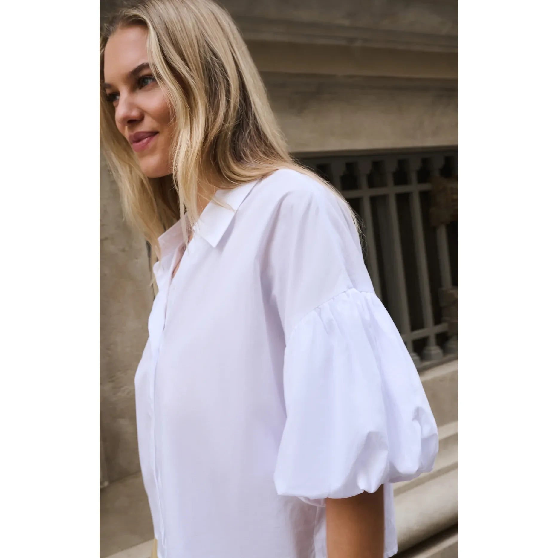 Cloud Nine Balloon Sleeve Blouse