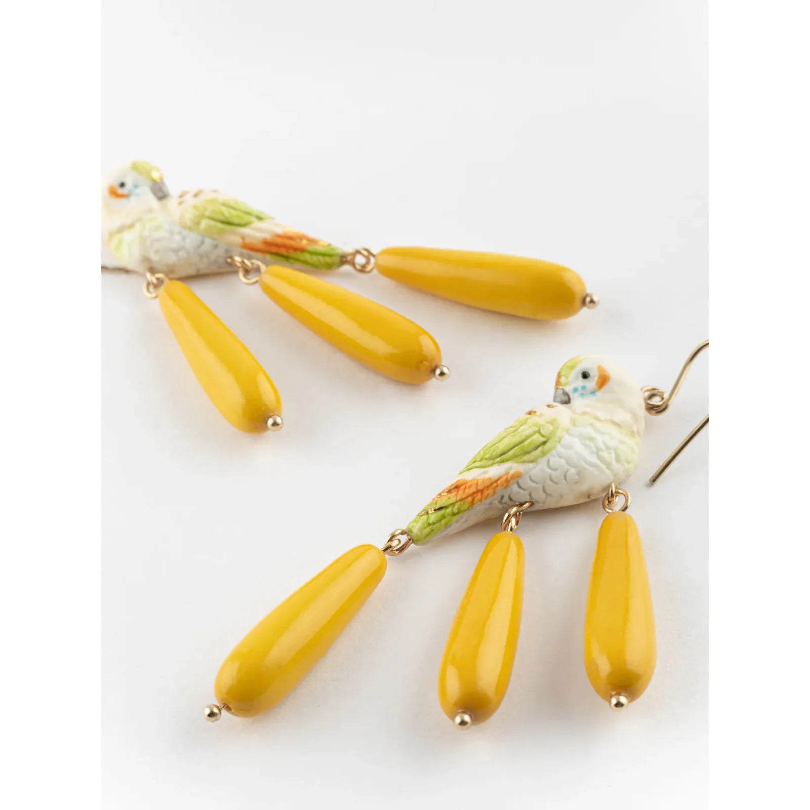 Parakeet Drop Earrings