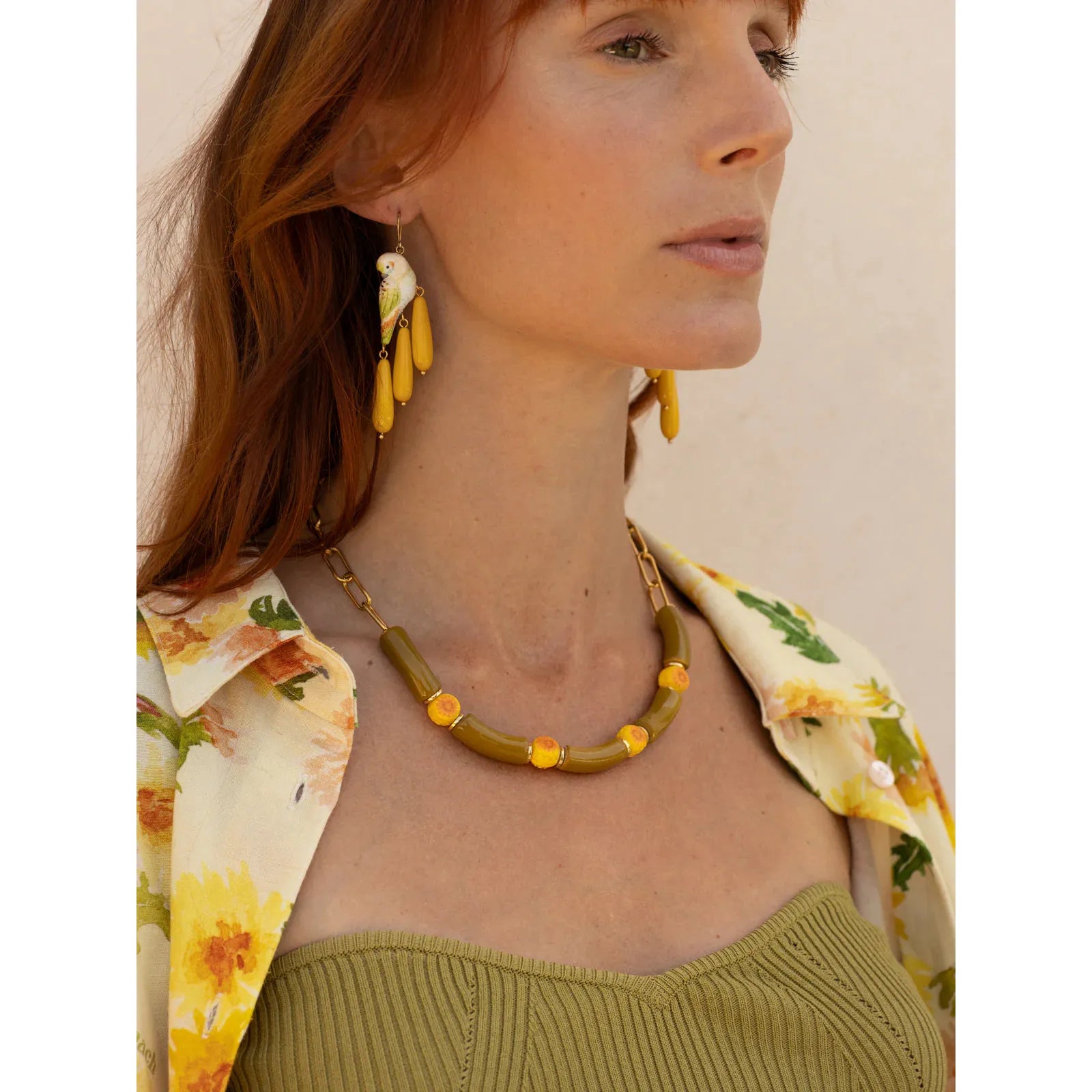 Parakeet Drop Earrings