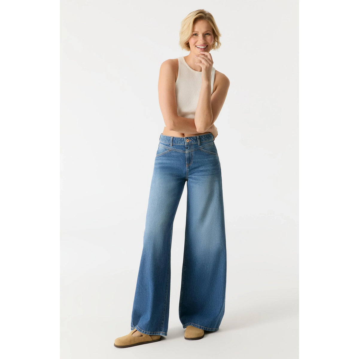 Hazel Wide Leg Jeans | 32" Inseam