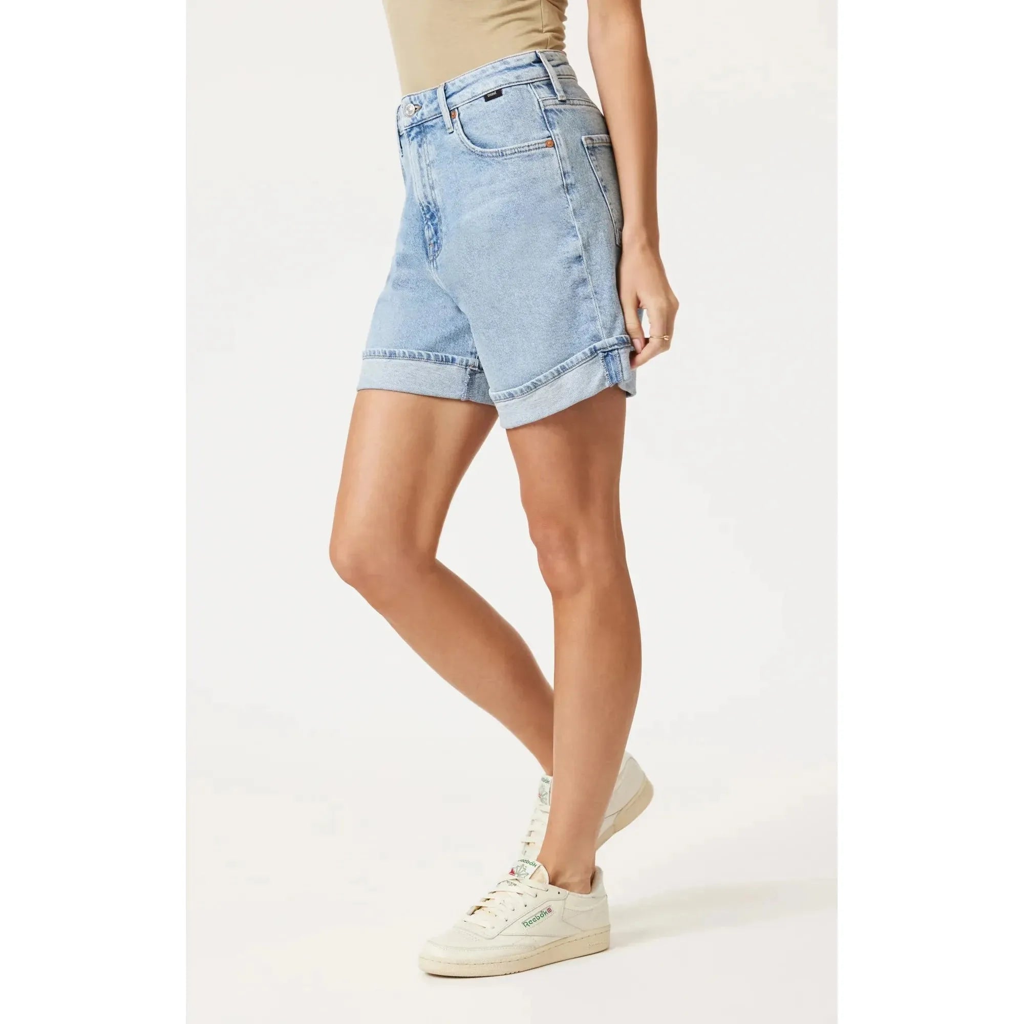 Heidi Long Cuffed Shorts | High Rise