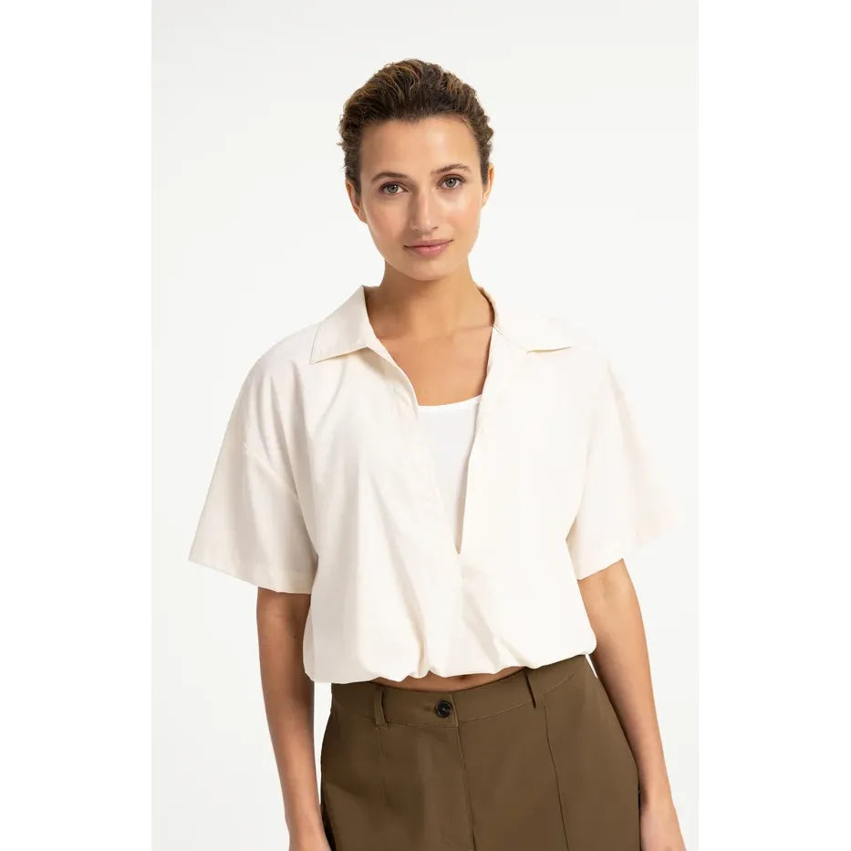 Short Sleeve Layer Balloon Top