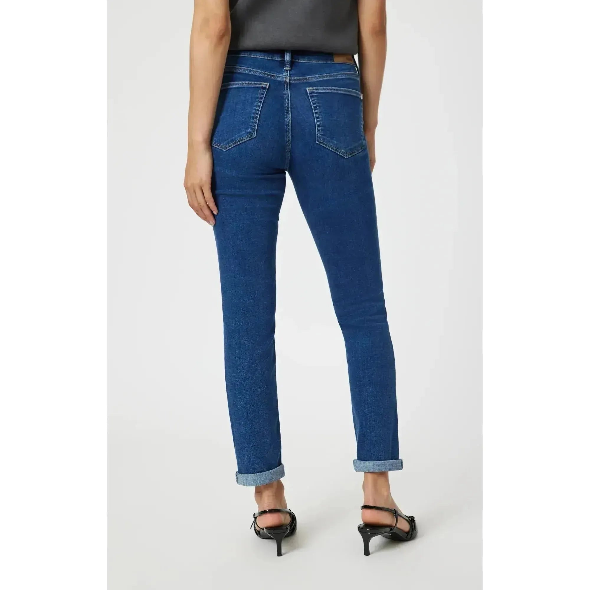 Kathleen Slim Boyfriend Jeans | Mid Rise