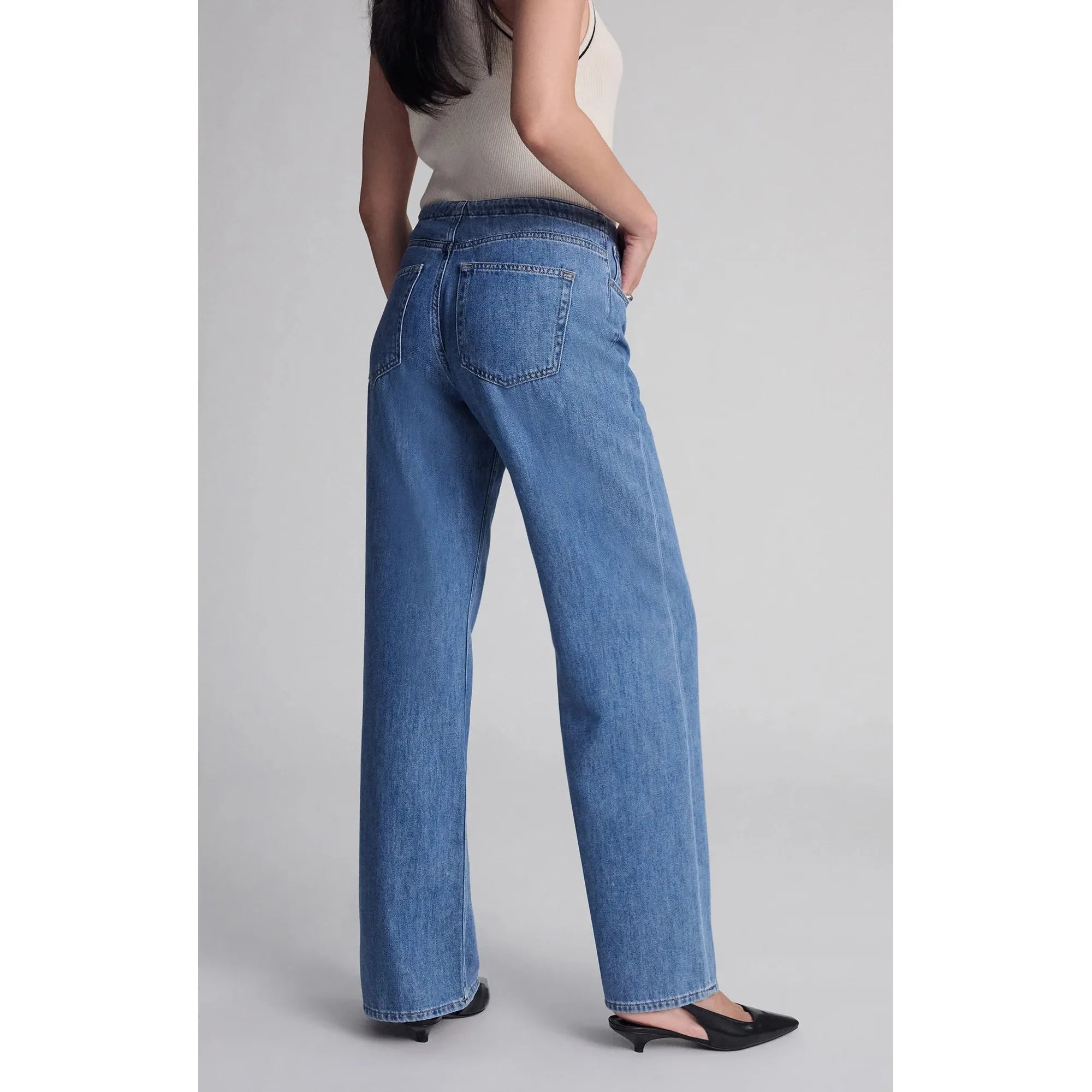 Merly Wide Leg Jeans | Low Rise