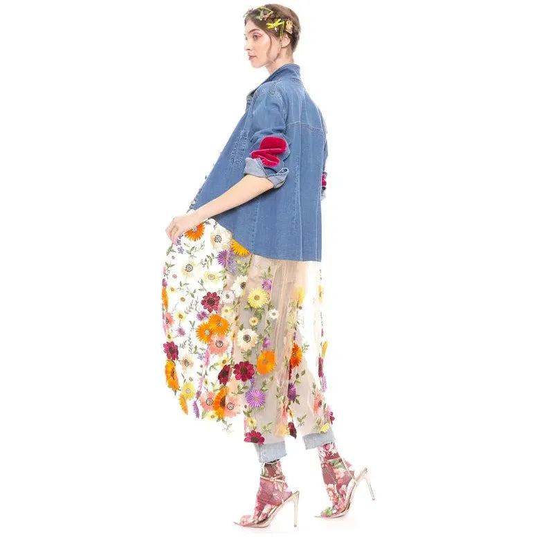 Shelley Denim Maxi Shirt