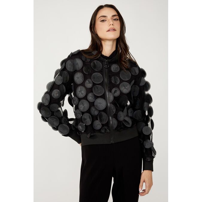 Frank Lyman Zip Blouse Jacket - Style 254959