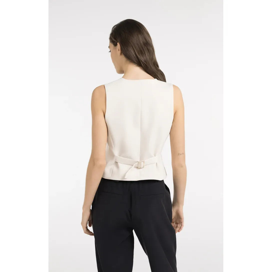 Gilet with Asymmetrical Closure