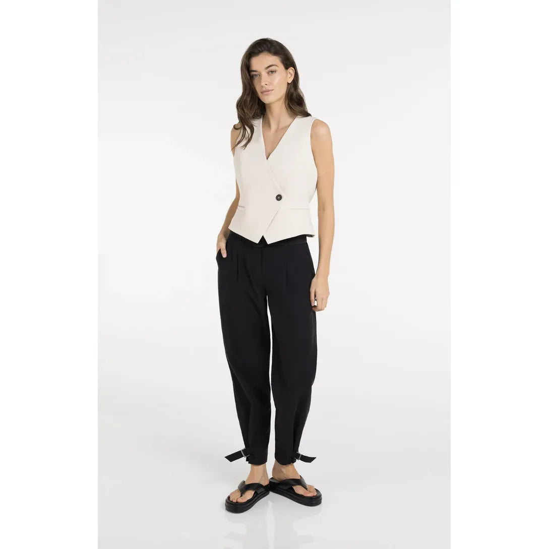 Gilet with Asymmetrical Closure