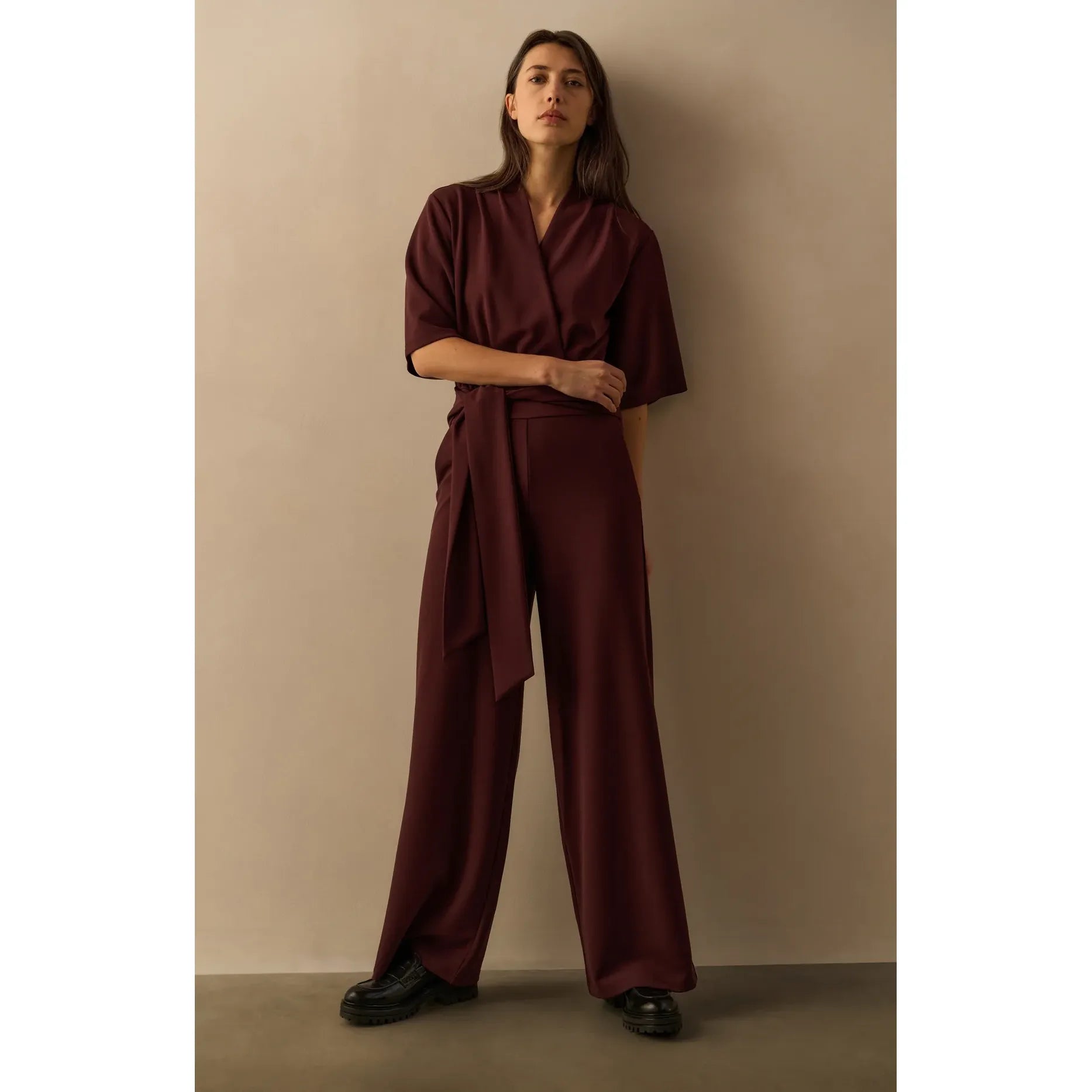 Short Sleeve Jersey Jumpsuit