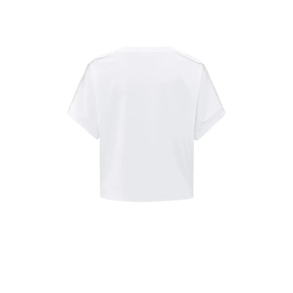 Jersey Top with Short Sleeves and Fold Detail