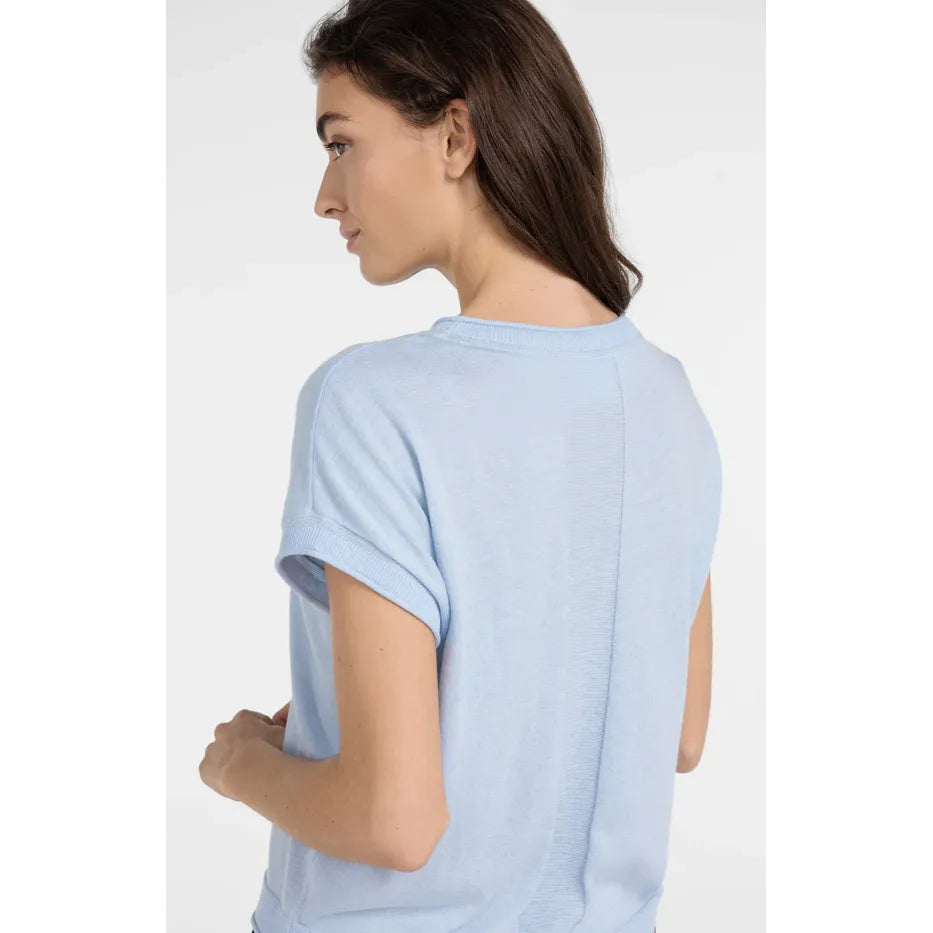 Knitted Sweater with Rolled Edges