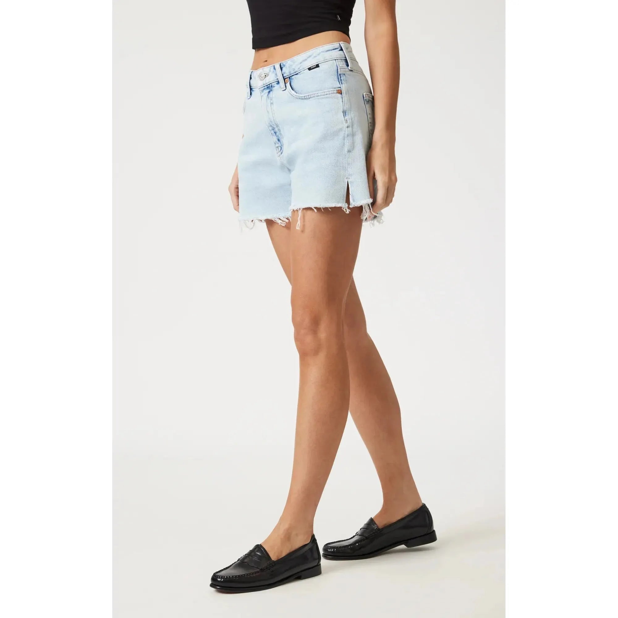 Heidi Straight Leg Shorts | High Rise