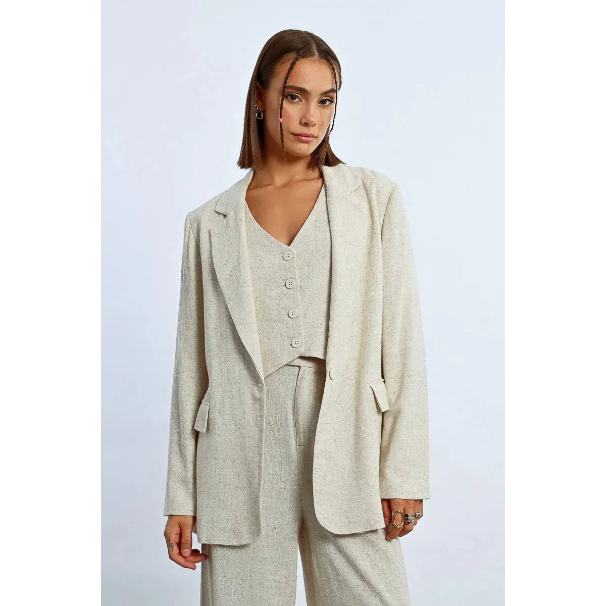 Linen Inspired Blazer