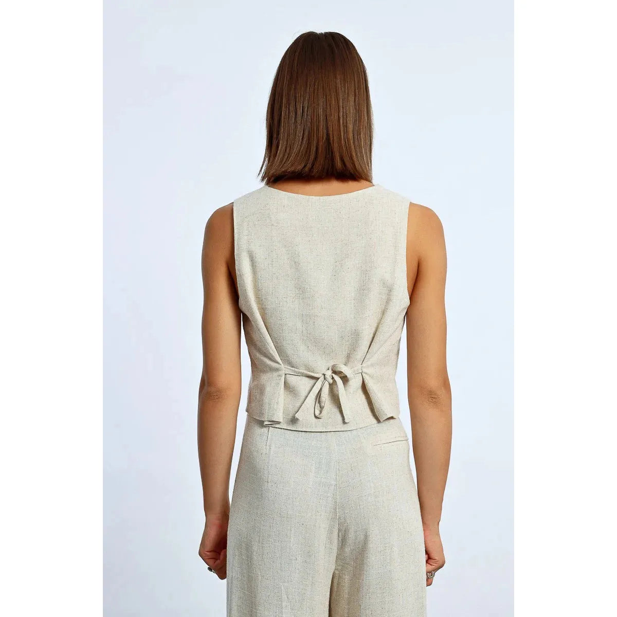 Linen-Inspired Bolero