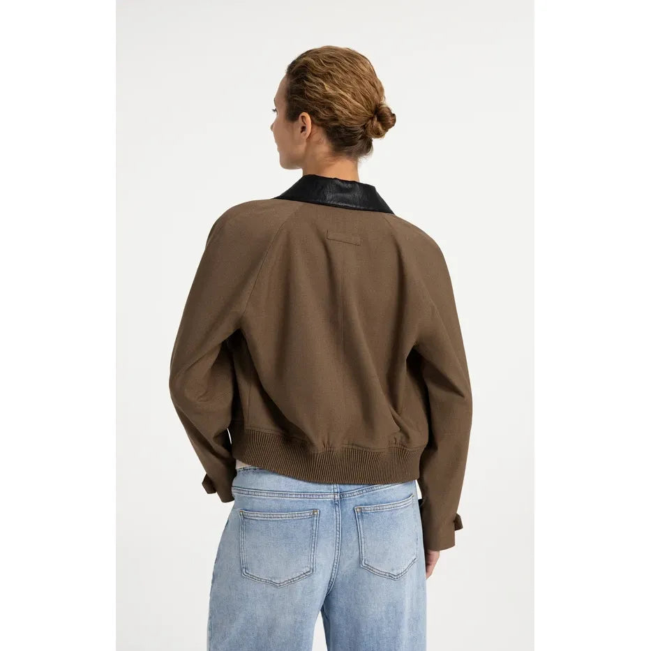 Melange Bomber Jacket