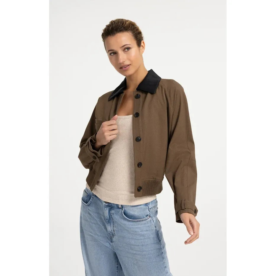 Melange Bomber Jacket
